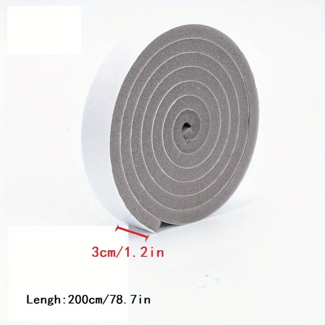 Sponge Foam Seal Strip Tape Adhesive, Weather Stripping for Doors Windows Furniture Protection